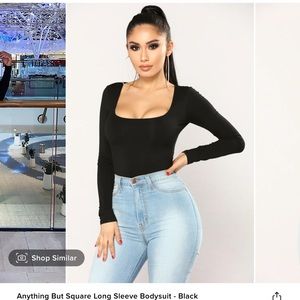 Body suit (anything but square long sleeve bodysuit)